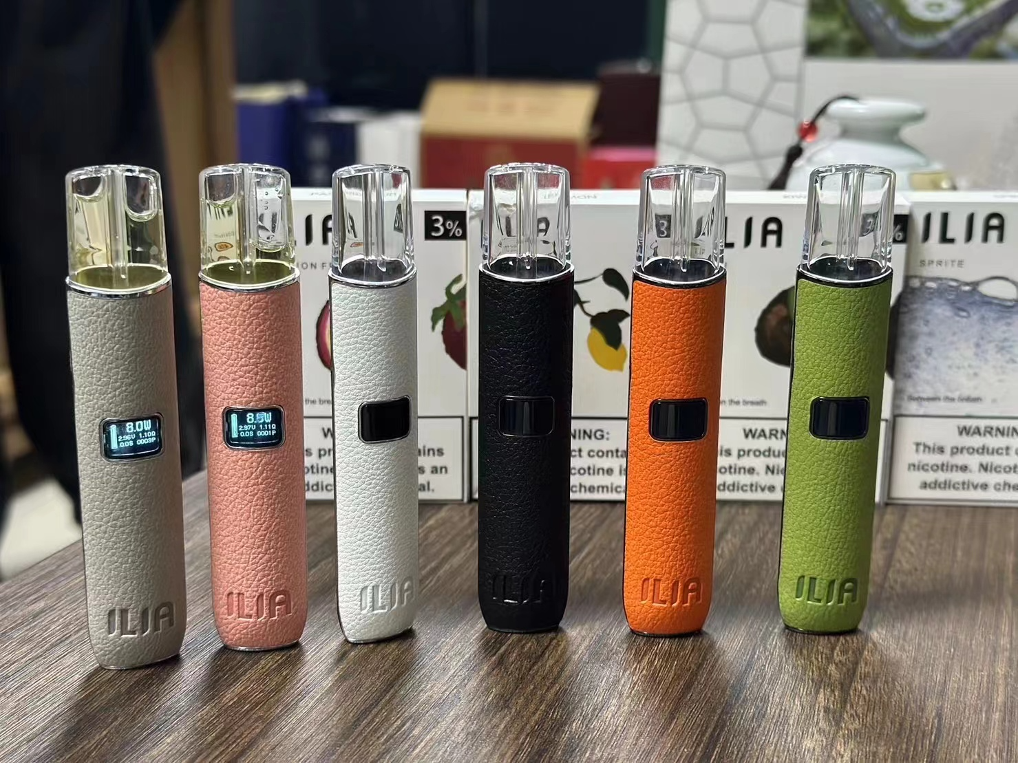 【6色可選】ILIA輕奢皮革主機|哩亞輕奢皮革電子煙主機|兼容一代煙彈:圖片 2